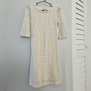 Cherokee Cream Knitted Kids Dress